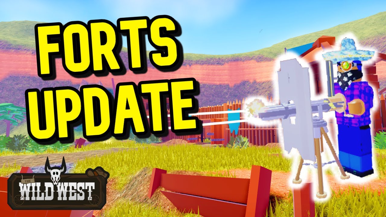 Forts Gatling Gun Update Review The Wild West Roblox Youtube - fort west roblox