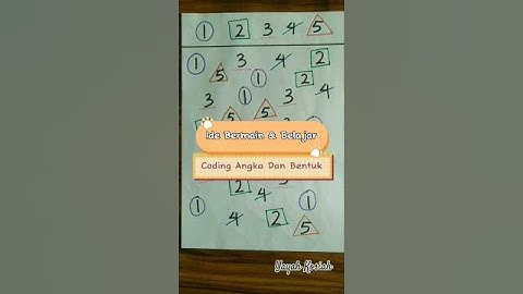 ✨Ide Bermain Dan Belajar✨ Coding Angka dan Bentuk #shorts