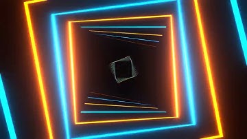 Orange Cyan Neon Light Rays Moving Background Videos | VJ Loops in 4K #vjloops #dj #neon #disco #vfx