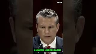 Will You Answer Under Oath Senator Presses Pete Hegseth