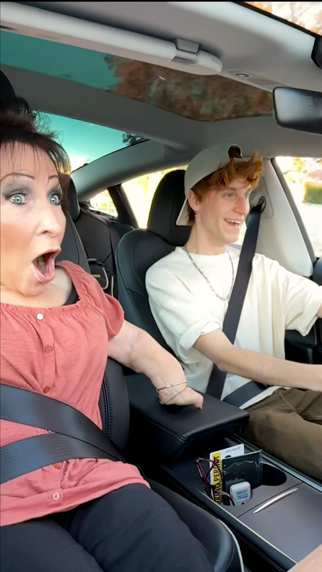 Moms First Time In My Tesla?