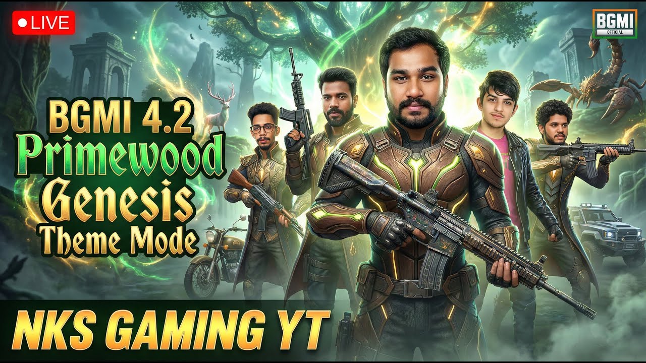 BGMI 4.2 LIVE 🔴 Squad Rush & Clutch Moments | Telugu Gameplay | 16Jan2026 | NKS GAMING YT 9pm