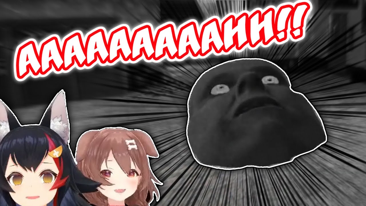 Короне и Мио кричат ​​и наблюдают за происходящим! (ужасная коллаборация) 【Hololive】