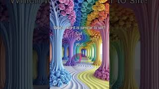 Quiz Time | Which Word Is Similar to "Slit": Cut or Rut?| #synonyms #english #grammarforbeginners