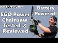 EGO Battery Powered 16 inch Chainsaw Tested and Reviewed!