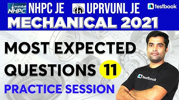 UPRVUNL JE/NHPC JE Mechanical Classes 2021 | Most Expected Questions | Set 11 | Dhiraj Sir