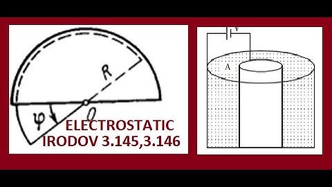 IRODOV ELECTROSTATIC 3.145,3.146 VERY GOOD QUESTION WITH VERY EASY APPROCH
