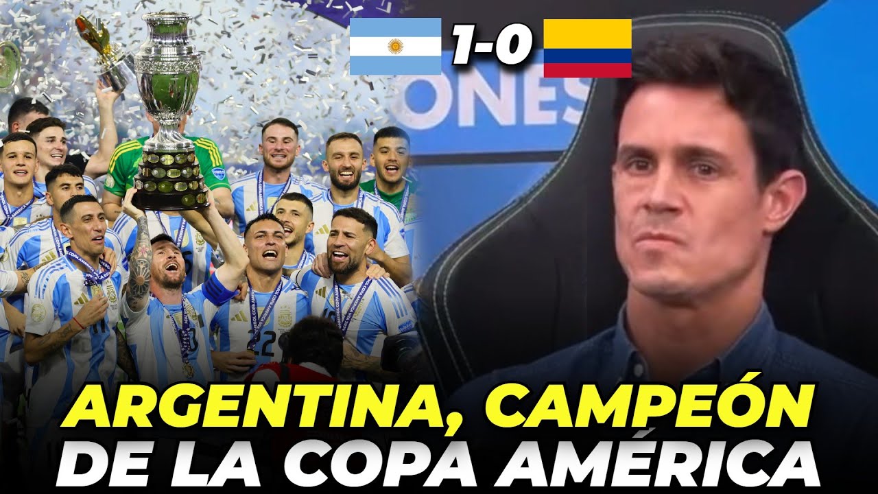 🏆¡ARGENTINA, CAMPEÓN de la COPA AMÉRICA! | ARGENTINA 1-0 COLOMBIA
