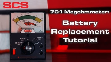SCS 701 Analog Surface Resistance Megohmmeter – Battery Replacement Tutorial