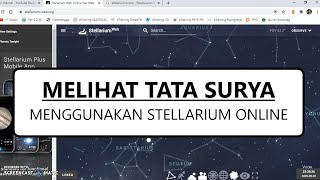Melihat Tata Surya Menggunakan Stellarium Online