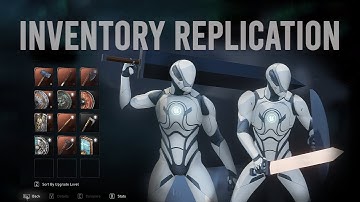Unreal Engine 5 -  Inventory System Multiplayer Replication -  Action RPG #112
