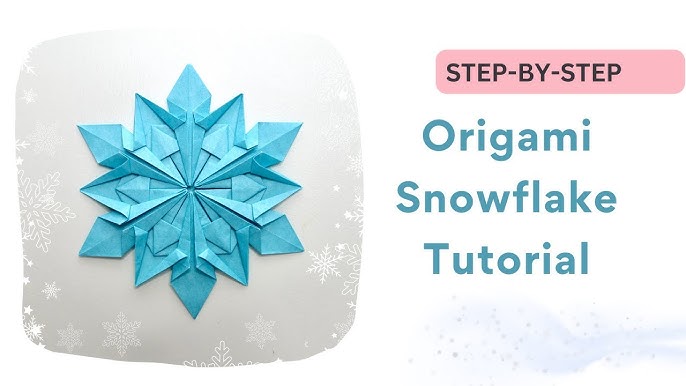 Paper MINI SNOWFLAKE tutorial - Paper SNOWFLAKES - DIY 