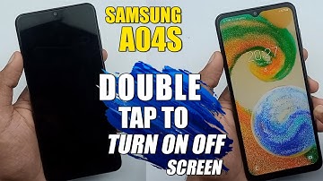 How To Enable Doubletap To Turn On Off Screen - Samsung Galaxy A04s