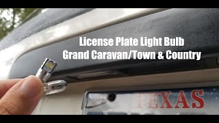 License Plate Bulb | 01-07 Grand Caravan/Town & Country
