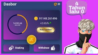 Setelah 4 Tahun Mining Alpha Network £isting