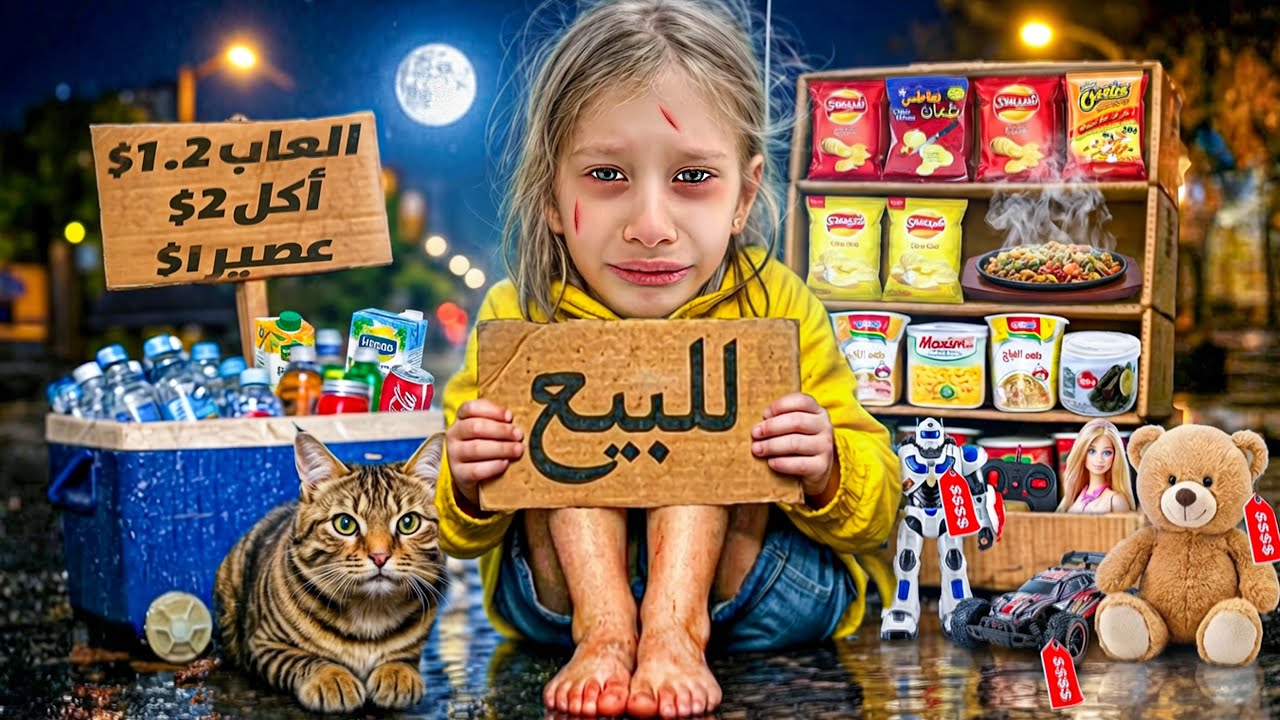 عاقبنا صفا اشتغلت بياعة بالليل ونزلت عالشارع تبيع 😱