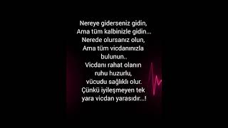 İyileşmeyen tek yara* VİCDAN * yarasıdır..💔
