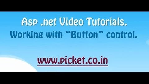 Button control in ASP.net with C# using visual studio.