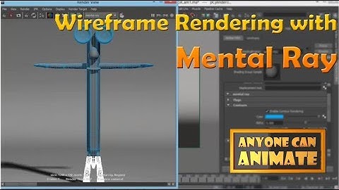Wireframe Rendering with Mental Ray