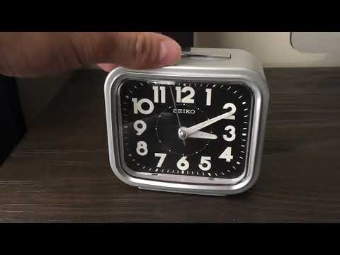 Seiko Collector's Edition alarm clock model #QHK023SLH - YouTube
