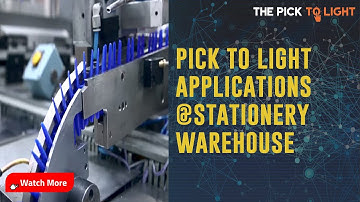 Pick to light application in one of the biggest stationary factory warehouse of Turkey