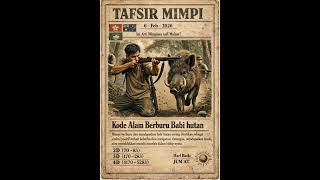 Mimpi berburu babi hutan