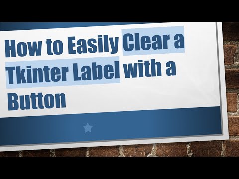 How to Easily Clear a Tkinter Label with a Button