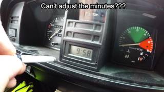vanagon digital clock. can-t adjust the minutes??