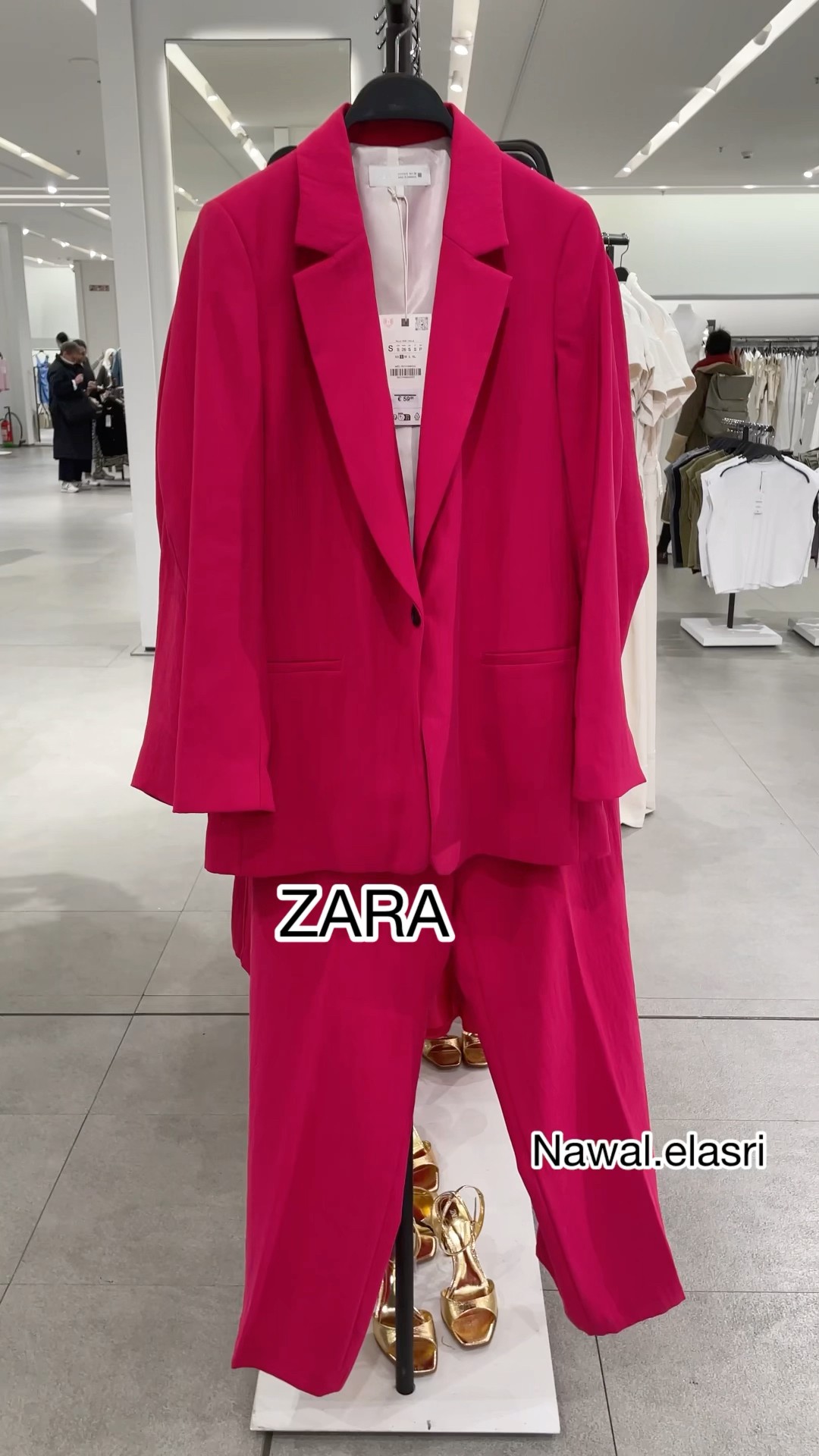 ZARA NEW STUDIO BLACK PINK SHIMMERY PATCHWORK LONG MAXI