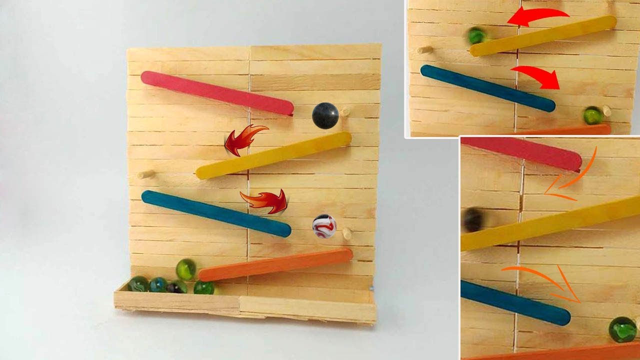 DIY Splatter Paint Popsicle Stick Runner