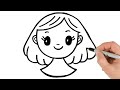 How To Draw A Girl Face Super Easy Step By Step Tutorial 