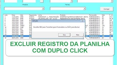 Controle de Estoque com Excel - Excluir Registros com Listbox VBA - Aula 20