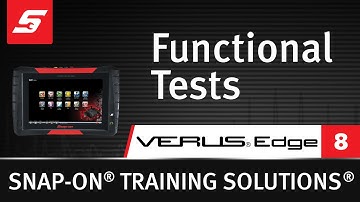 Functional Tests : VERUS® Edge (Pt. 8/12)  | Snap-on Training Solutions®