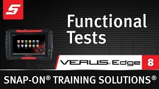 Full Functional Tests : VERUS® Edge (Pt. 8/12)  | Snap-on Training Solutions® Update