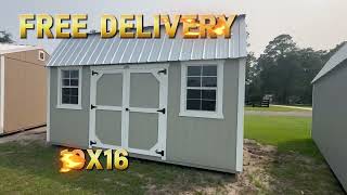 10x16 SLB LOFTS FOR ADDED STORAGE SPACE, DRESS UP YOUR BACKYARD TODAY AND SAVE $$$$