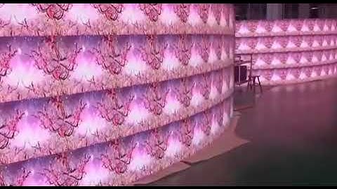 customisable led screen flexible, Flexible LED screen lighting test
