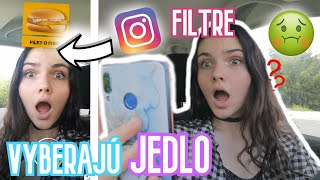 INSTAGRAM FILTRE MI 24 HODÍN VYBERAJÚ JEDLO! *nemám šťastie*