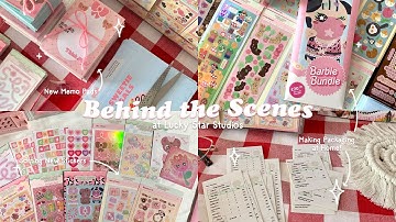🍡 Studio Vlog: Unboxing New Stickers, Making Memo Pads, Preparing Packaging 🍪