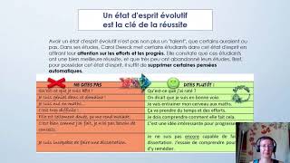 Apprendre à apprendre-partie 1 : L'état d'esprit évolutif, une condition nécessaire