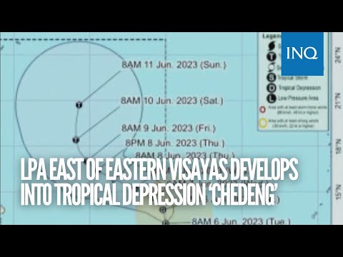 LPA east of Eastern Visayas develops into Tropical Depression ‘Chedeng’
