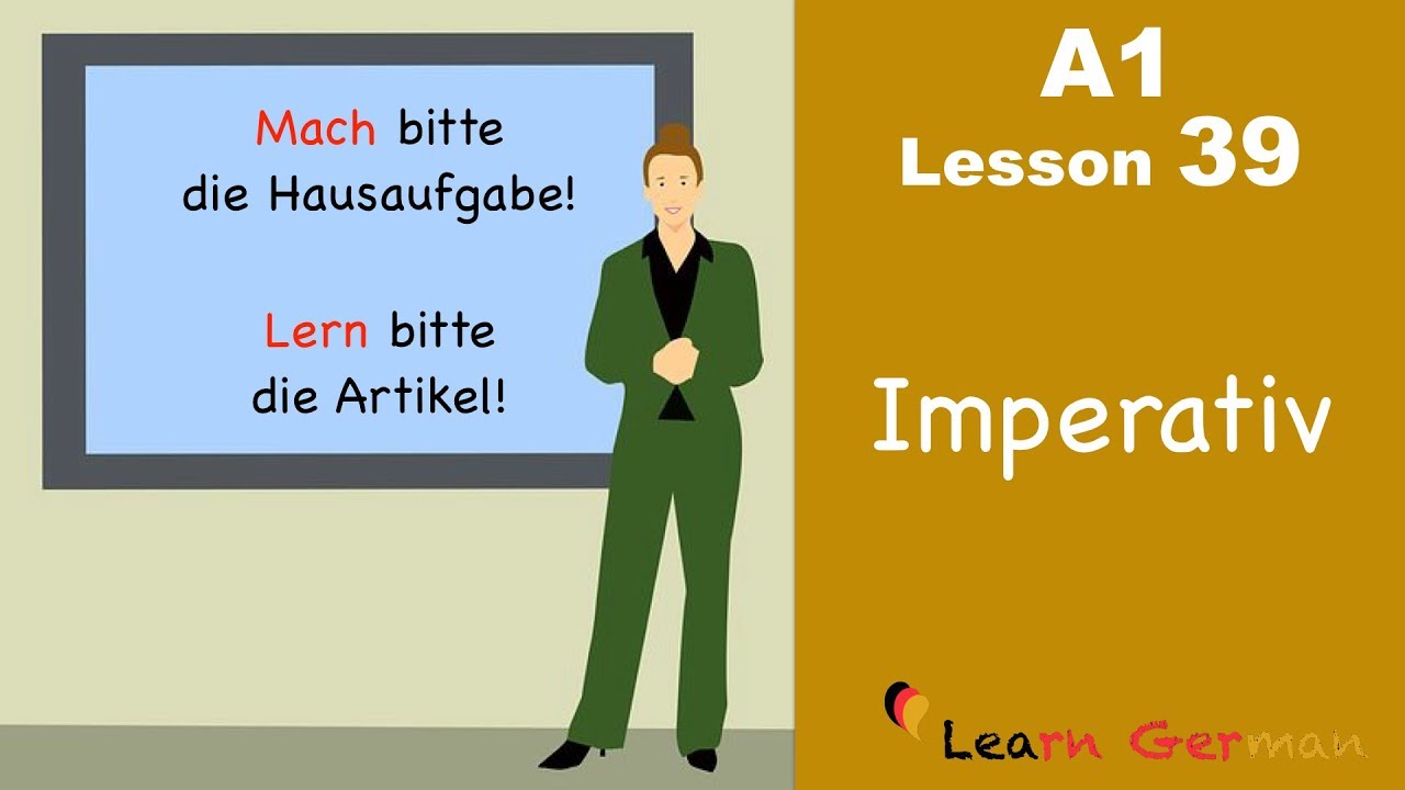 ⁣Learn German | Imperativ | Imperative | German for beginners | A1 - Lesson 39