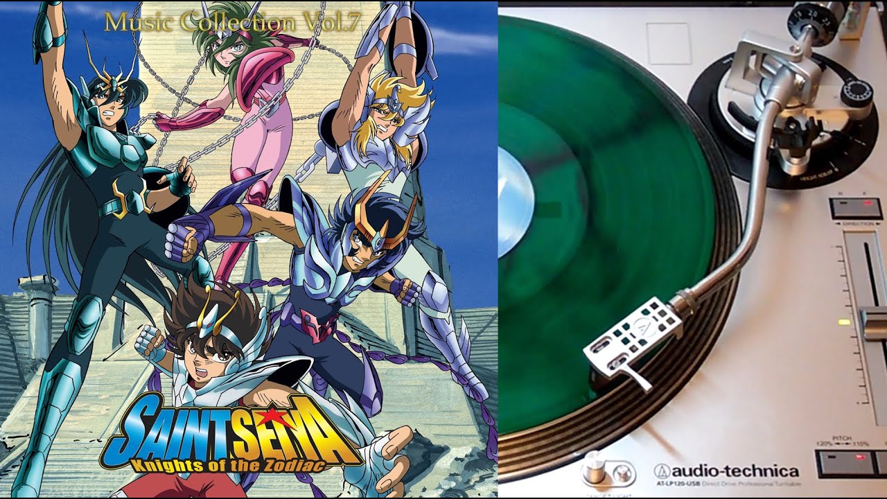 Saint Seiya Knights Of The Zodiacs: Music Collection vol. 7 - OST vinyl LP face B (Microids Records)