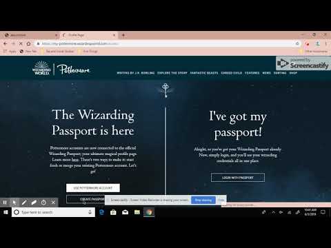 How to make a Pottermore account!