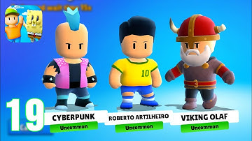 Stumble Guys - Gameplay Walkthrough Part 19 - Reberto Artilheiro & Viking Olaf (iOS, Android)