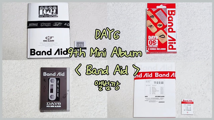 🩹 데이식스 9집 미니앨범 종류별로 앨범깡하기 🍀 DAY6(데이식스) 9th Mini Album Band Aid 앨범깡 (데이식스,마이데이,마데로그,myday,앨범깡)