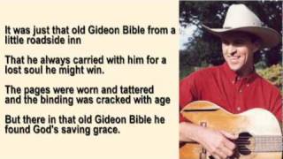 Video thumbnail of "Benny Berry - Old Gideon Bible with Lyrics"