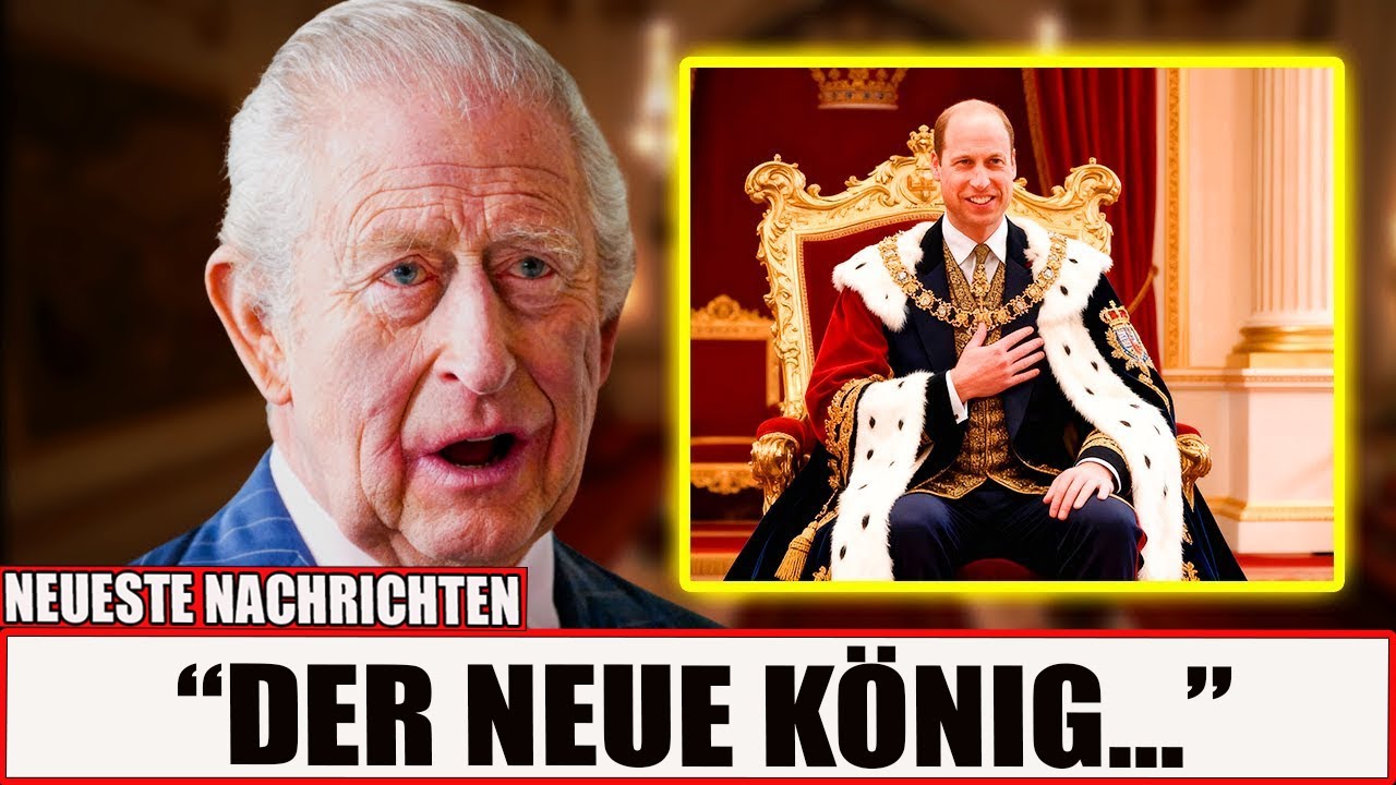 VOR 1 MINUTE: König Charles übergibt die Krone an Prinz William – Camilla ist wütend