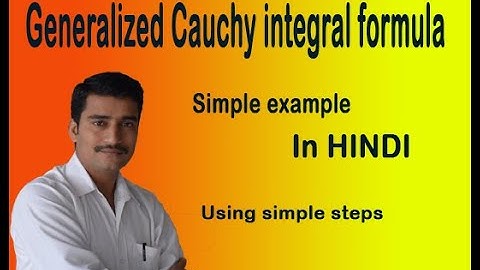Using generalized Cauchy integral formula solved simple example