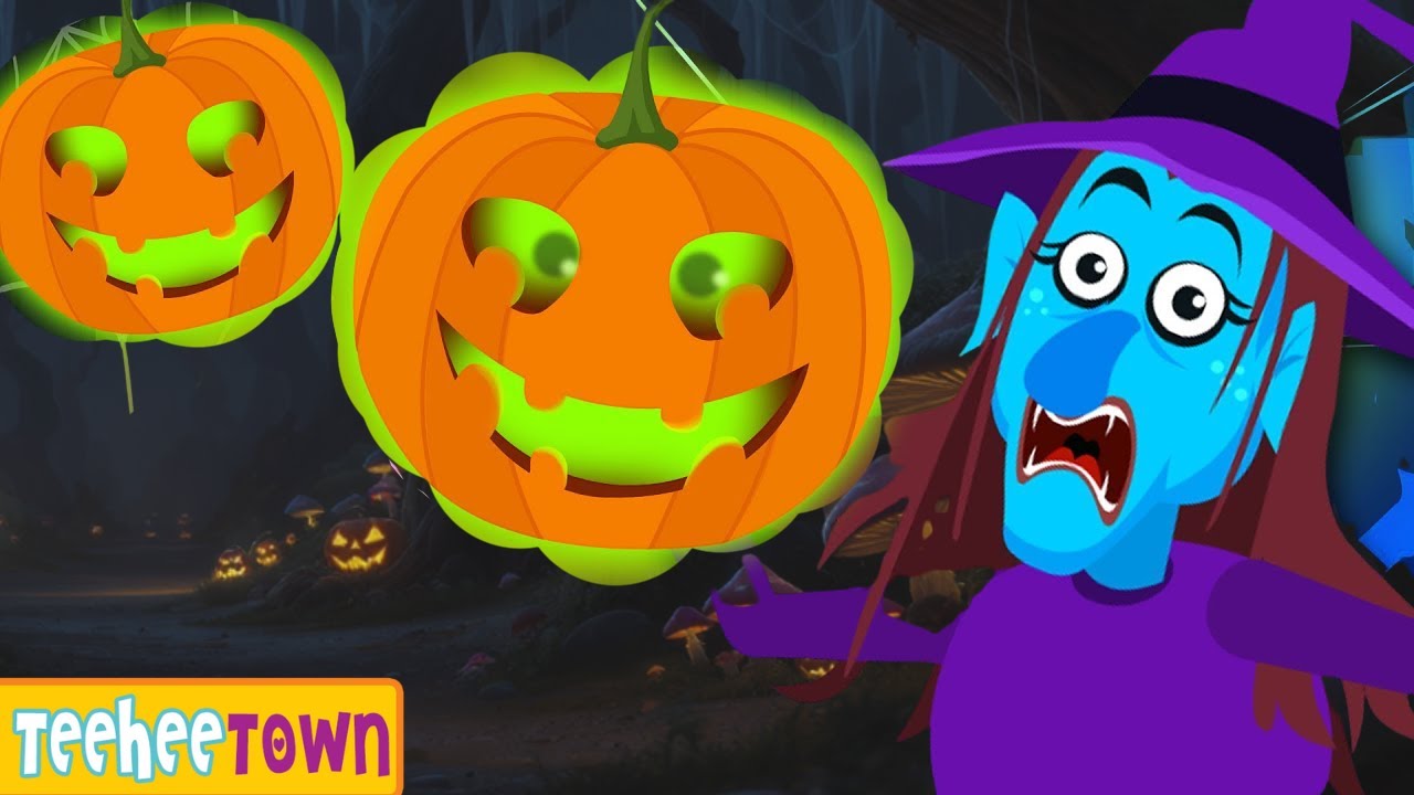 Midnight Magic - Spooky Pumpkin Meets Witch 🎃 Spooky Skeletons Songs By Teehee Town