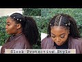 SLEEK Safety Pin PROTECTIVE Style | Cute Natural Hairstyles